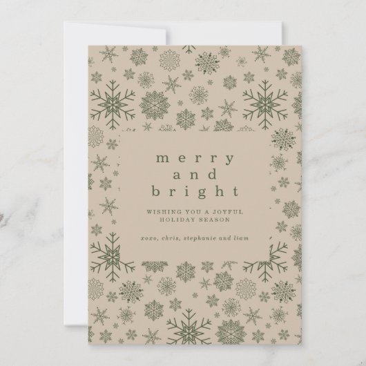 Invitation Simple Holiday Card with Photo (Devant)