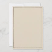 Invitation Simple ivoire rose couple photo Mariage (Dos)