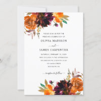 Simple jaune violet bordeaux Mariage de automne fl