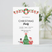 Invitation Simple Joyeux Noël (Debout devant)