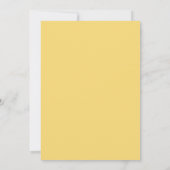 Invitation Simple Limite Limite Citron Citrus Mariage jaune (Dos)