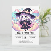 Invitation Simple Little Wizard Anniversaire (Debout devant)