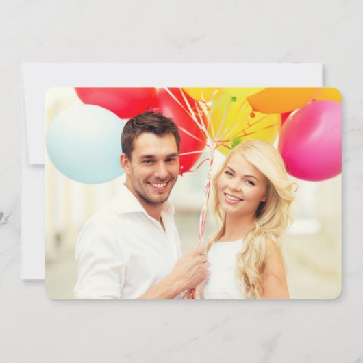 Invitation Simple Loop Heart Modern Engagement Party (Dos)