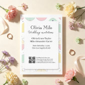 Invitation Simple mais coloré mariage