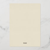 Invitation simple mais élégante à huile encadrée o (Verso)