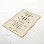 Invitation simple mais élégante à huile encadrée o (Rotation)