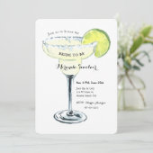 Invitation Simple Margarita Bachelorette Party (Debout devant)