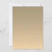 Invitation Simple Mariage Argent et Or (Dos)
