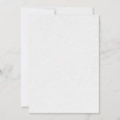 Invitation Simple Mariage aux Fleurs Sauvages (Dos)