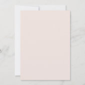 Invitation Simple mariage avec coups de pinceau rose (Dos)