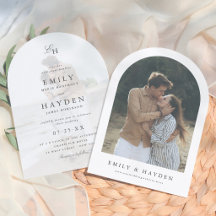 Simple Mariage Bohème Minimaliste Arch Photo