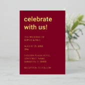 Invitation simple Mariage de Bourgogne (Debout devant)