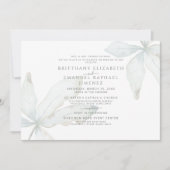 Invitation Simple Mariage de parents mariées en feuillage tro (Devant)