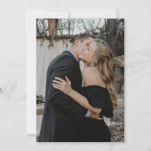 Invitation Simple mariage de renouvellement de voeux photo no (Dos)