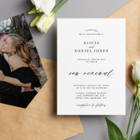 Simple mariage de renouvellement de voeux photo no