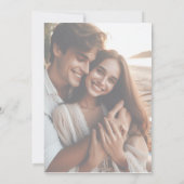 Invitation Simple Mariage espagnol photo dénaturée (Dos)