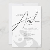 Invitation simple Mariage et Fiançailles pour anim (Devant)