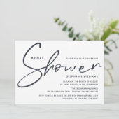 Invitation Simple Mariage Minimaliste Moderne Script (Debout devant)