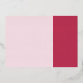 Invitation simple Mariage moderne Foil (Verso)