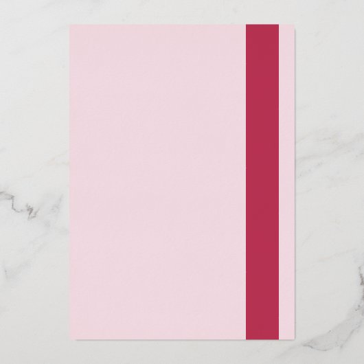 Invitation simple Mariage moderne Foil (Verso)