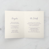 Invitation Simple Mariage Moderne Poussiéreux Violet (Intérieur)
