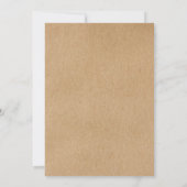 Invitation Simple Mariage Naturel Kraft Script Rustique (Dos)