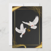 Invitation simple mariage nikah avec bordure (Dos)