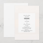 Invitation Simple mariage pastel (Devant / Derrière)