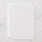 Invitation Simple Mariage photo couple blanc rose (Dos)