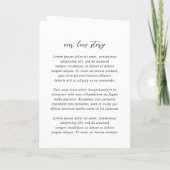 Invitation Simple Mariage photo moderne noir et blanc (Dos)