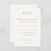 Invitation Simple Mariage RSVP PostCard (Devant / Derrière)