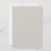 Invitation Simple mariage taupe (Dos)