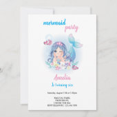Invitation simple mermaid (Devant)