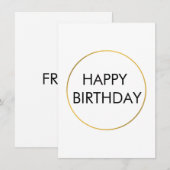Invitation Simple minimal ajoutez votre logo nom de texte (Devant / Derrière)