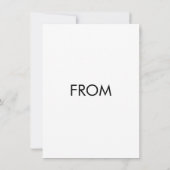 Invitation Simple minimal ajoutez votre logo nom de texte (Dos)