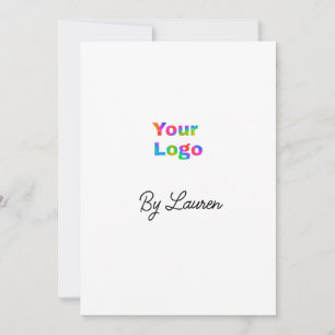 INVITATION SIMPLE MINIMAL AJOUTEZ VOTRE LOGO TEXTE PERSONNALI