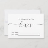 Invitation Simple Minimal combien de Fêtes des mariées de bai (Devant)