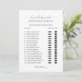 Invitation Simple Minimal, Il Dit Qu'Elle A Dit Fête des mari (Debout devant)