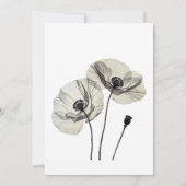 Invitation Simple minimalisme élégant Papillons noirs et blan (Dos)