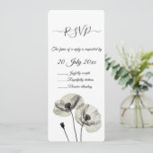 Invitation Simple minimalisme élégant Papillons noirs et blan (Debout devant)