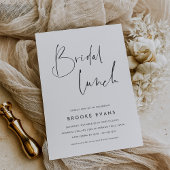 Invitation Simple Minimalist Script Bridal Lunch