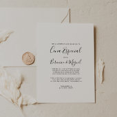 Invitation Simple minimaliste Cena Especial