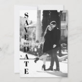 Invitation Simple Minimaliste Élégant Photo Pleine Enregistre (Devant)