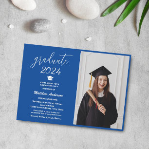 Invitation Simple Minimaliste Graduate 2024 Graduation Photo