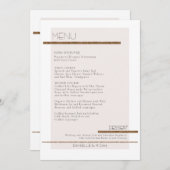 Invitation Simple minimaliste moderne Blush Pink Gold Blanc M (Devant / Derrière)