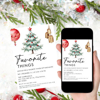 Invitation Simple minimaliste Noir et Blanc Favoris