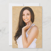 Invitation Simple Minimaliste Photo Bridal (Dos)