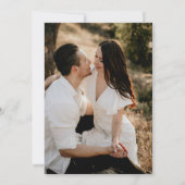 Invitation Simple minimaliste Photo Mariage informel (Dos)