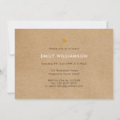 Invitation Simple minimaliste Rustic Script Graduation Party (Dos)