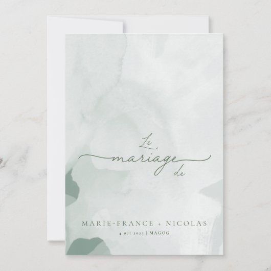 Invitation Simple, modern and minimalist | French (Devant)